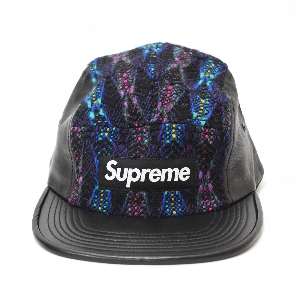 SAランク】 美品 SUPREME シュプリーム 13AW Diamond Tweed Camp Cap