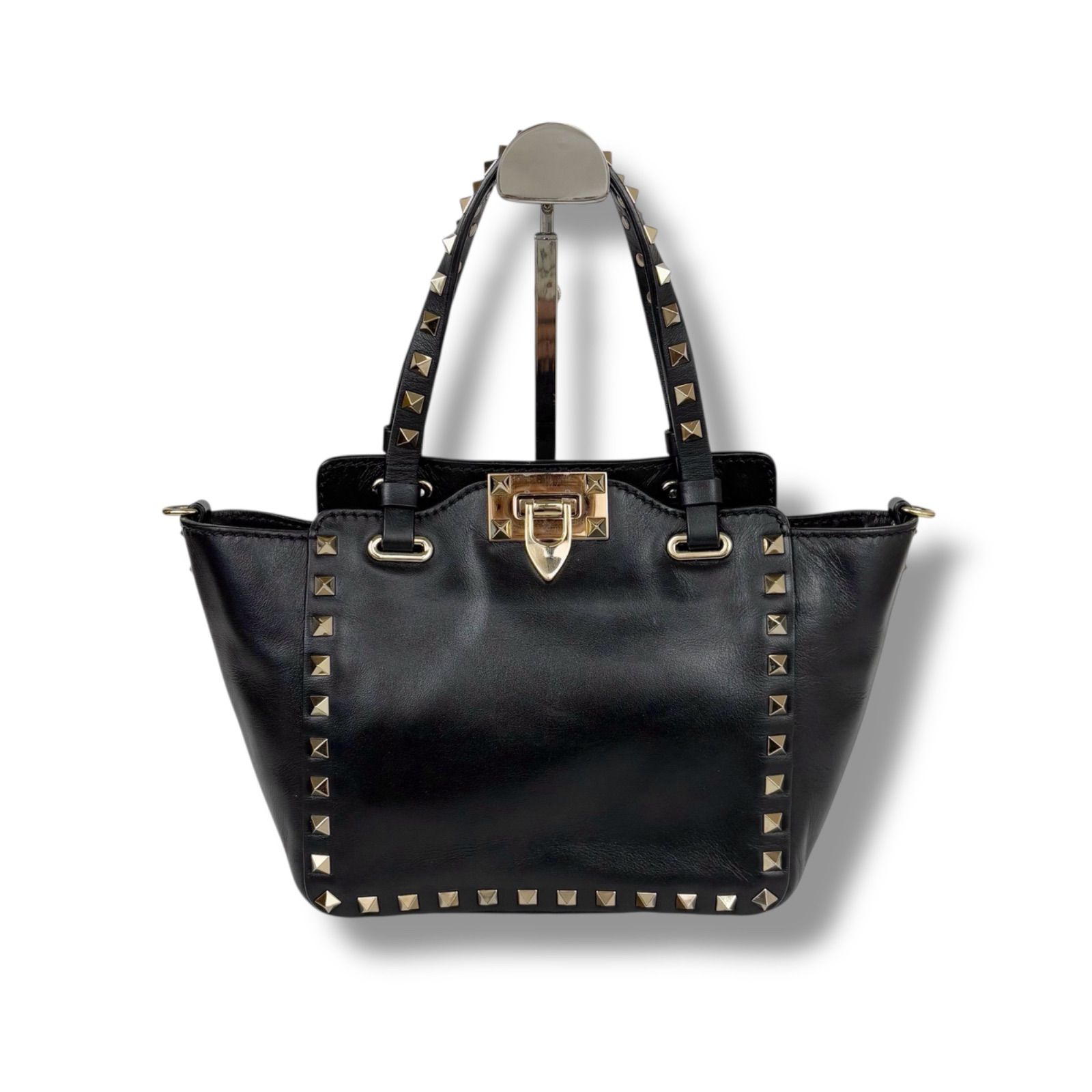 VALENTINO ヴァレンティノ ロックスタッズ 2WAY ミニトートバッグ 