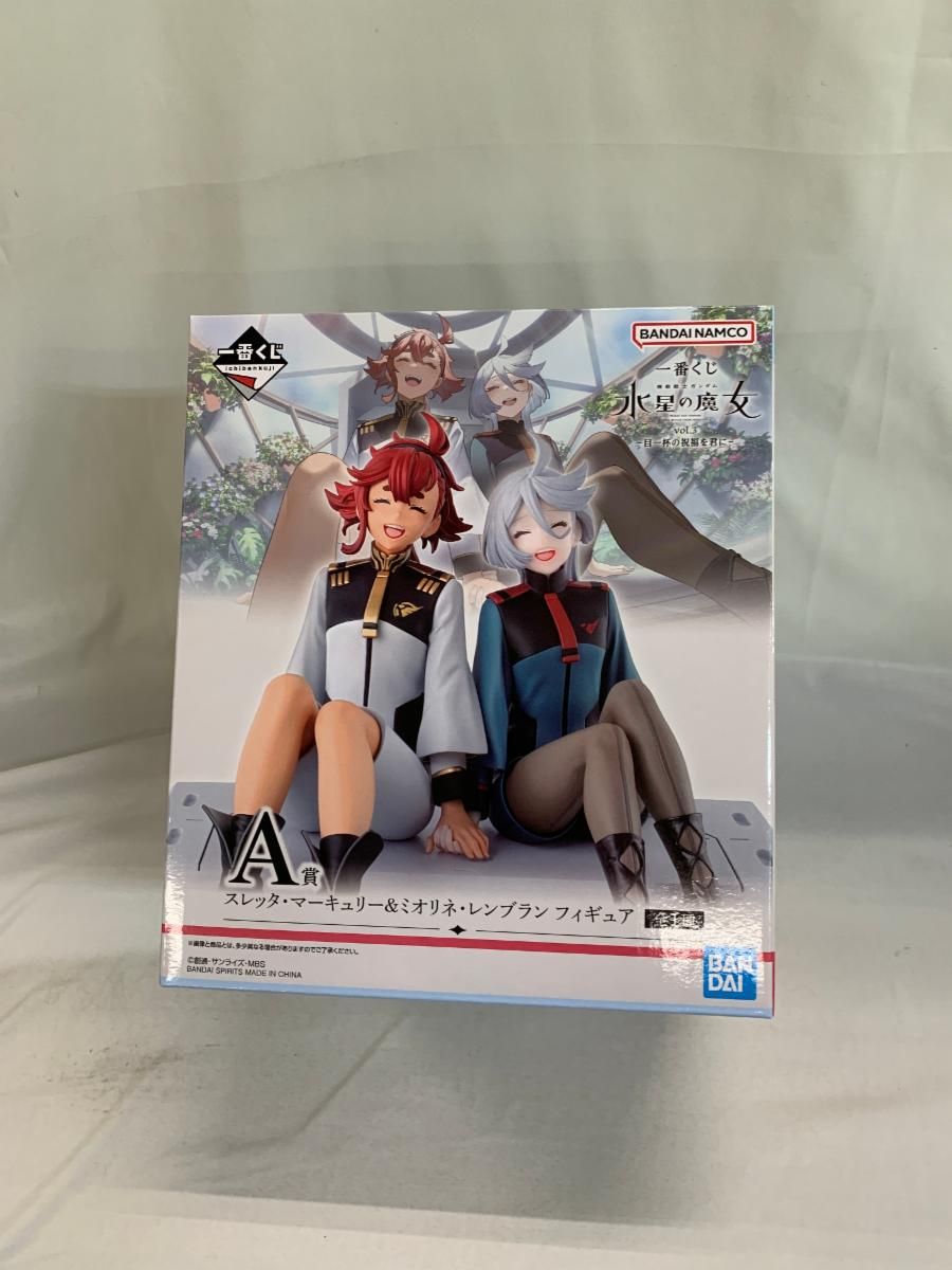BANDAI - A賞 スレッタ・マーキュリー＆ミオリネ・レンブラン フィギュア 中古】(本体A-/箱B)一番くじ 機動戦士ガンダム 水星の魔女 vol.3