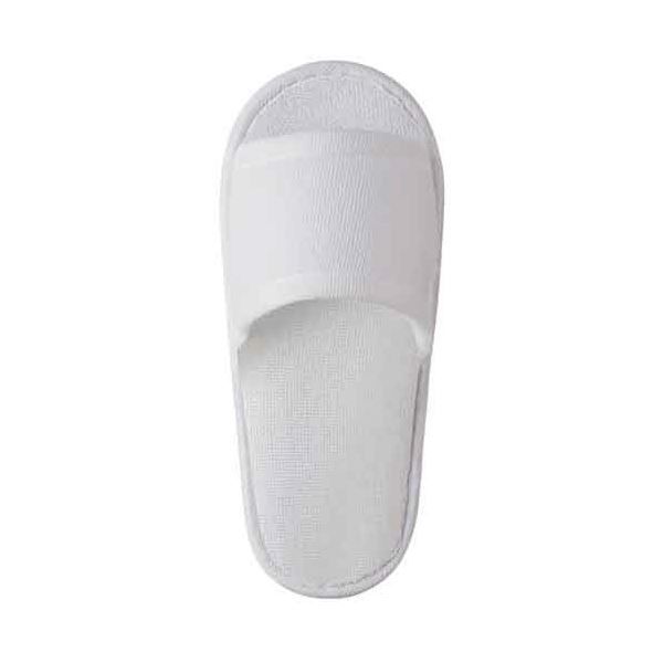 TANOSEEソフトニットスリッパ 子ども用 ホワイト 1セット 200足 5足×40パック