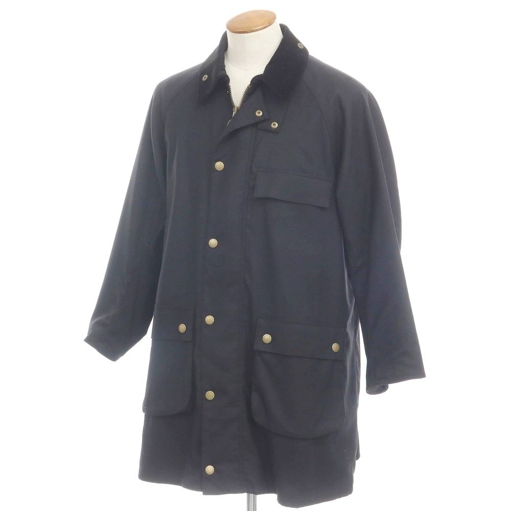 【中古】【未使用】バーブァー バブアー Barbour ツイルウールポリエステル フィールドコート ブラック【サイズ38】【メンズ】