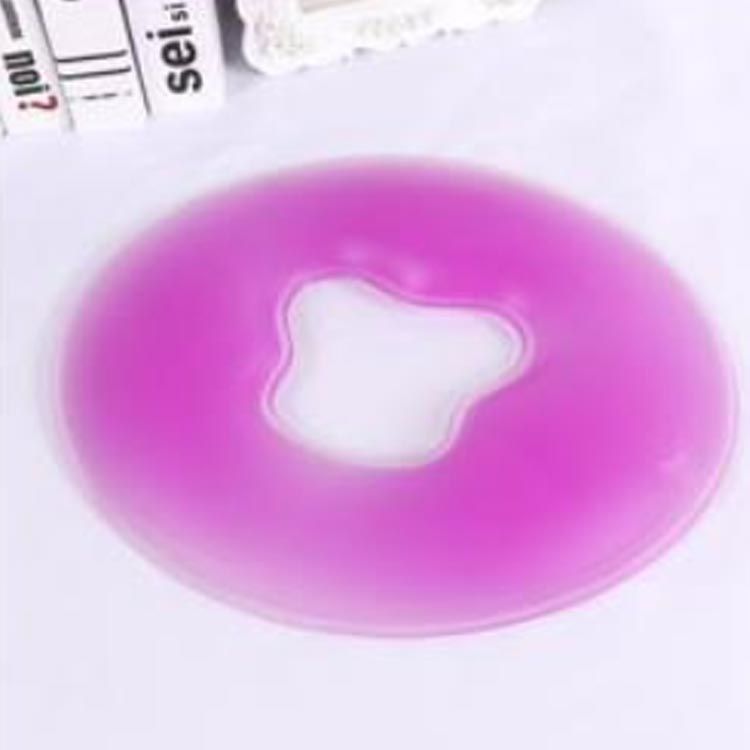 yz2538 車用品・バイク用品 丸型 顔マクラ シリコンジェル枕