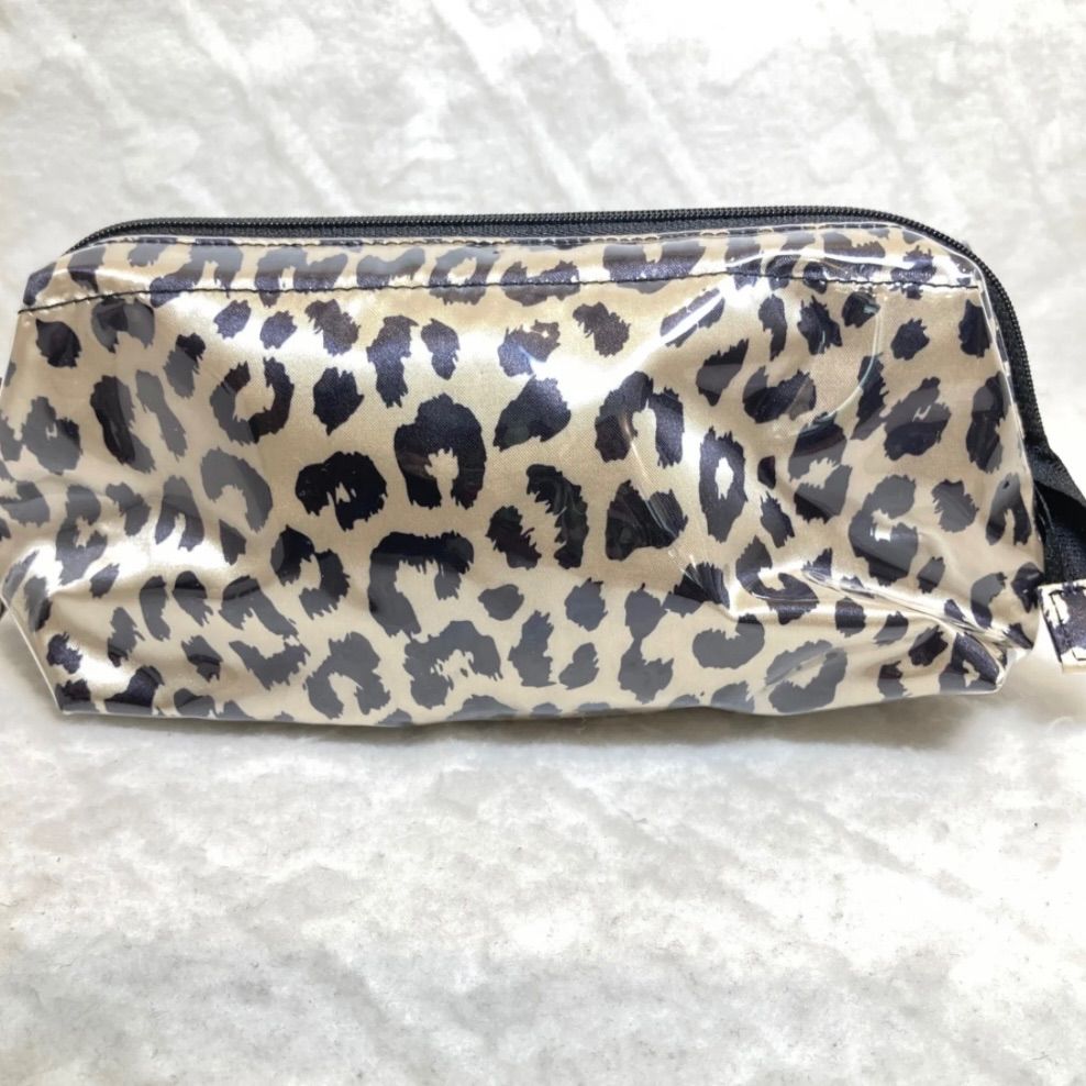 【完売商品】 egg ドンキ ヒョウ柄ポーチ バニティ ステッカー付き egg ×ドンキ コラボ 限定 ギャルモデル バニティポーチ新品未