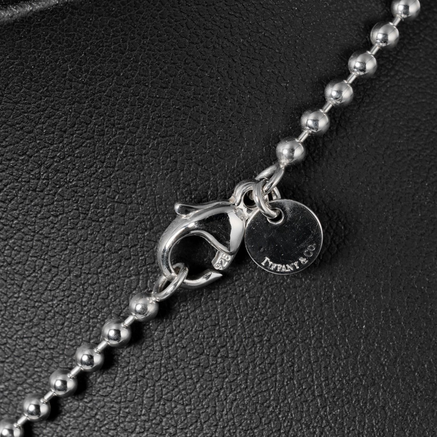 TIFFANY&Co.】ティファニー ドッグタグ コインエッジ ボールチェーン