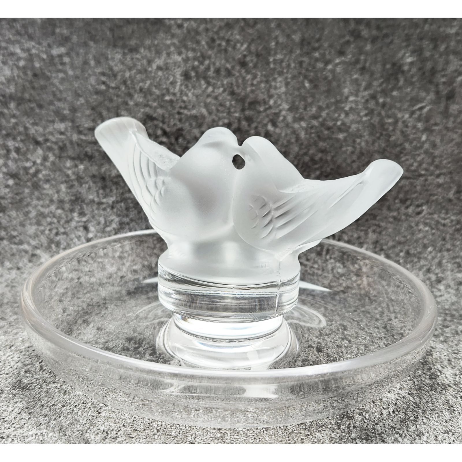 ☆美品☆LALIQUE(ラリック)ドゥ.コロンブリングトレイ - 置物