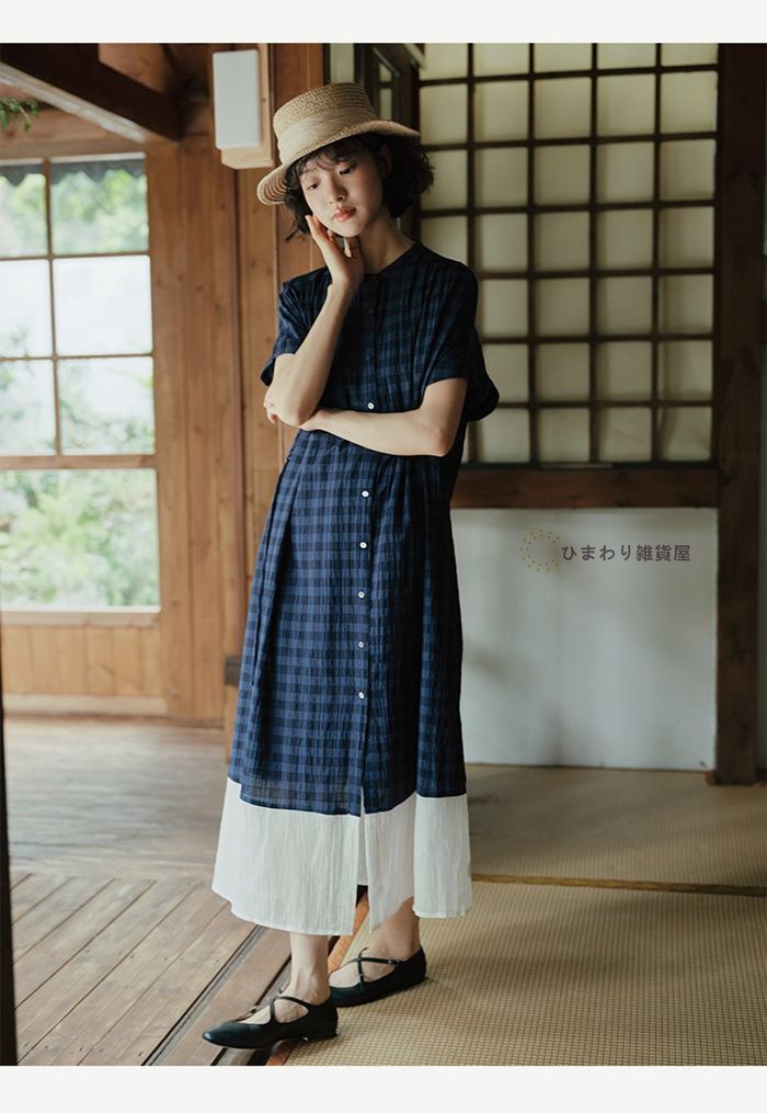 新品】アズノゥアズオオラカ☆ゆったり♪パッチワークワンピース