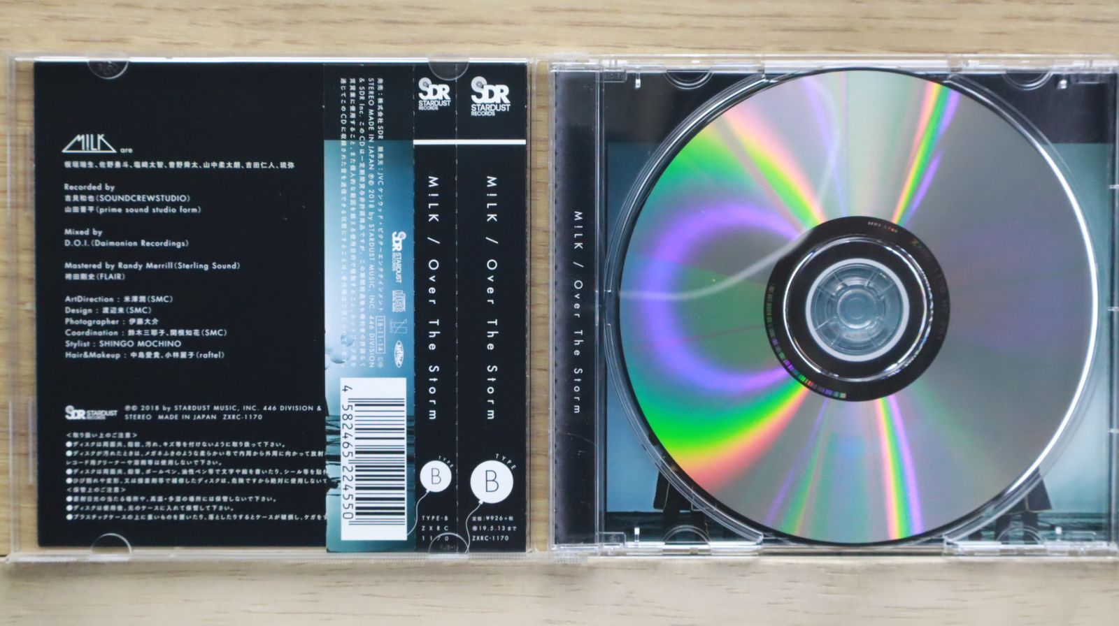 国内盤CD☆ミルク/Milk□ Over The Storm (TYPE-B) 【ZXRC1170
