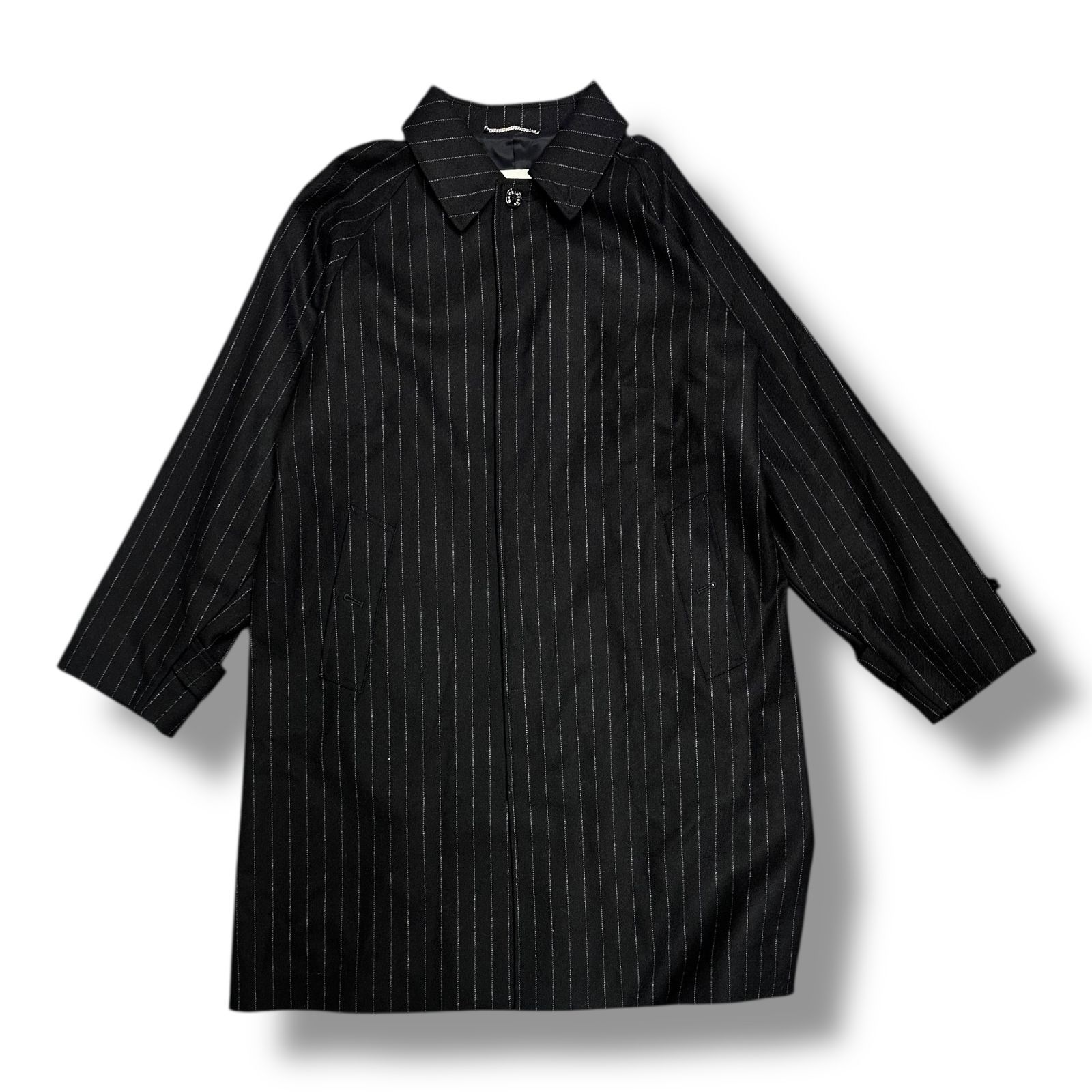 参考上代110660円 MACKINTOSH 24AW ウールストライプコート