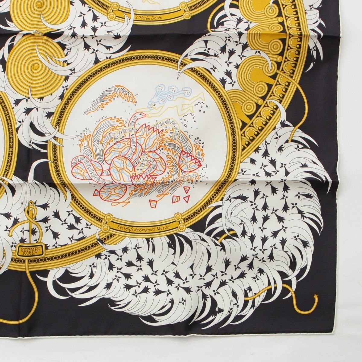 エルメス カレ90 刺繍が織りなす伝説 Legende Brodee シルク