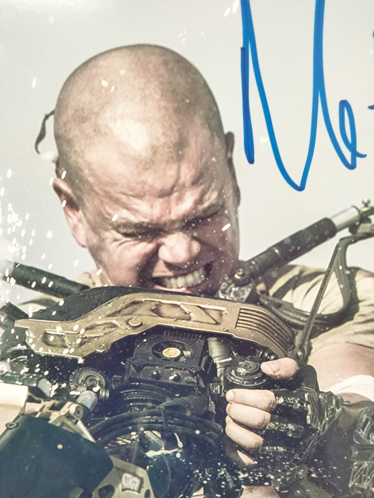 マット・デイモン直筆サイン入り超 大型写真…Matt Damon…エリジウム