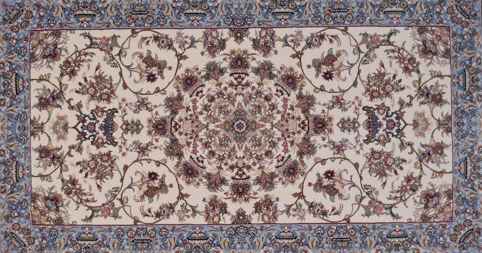 高密度、輝く、多色織絨毯！本場イラン産70×120cm‐200881 - メルカリShops