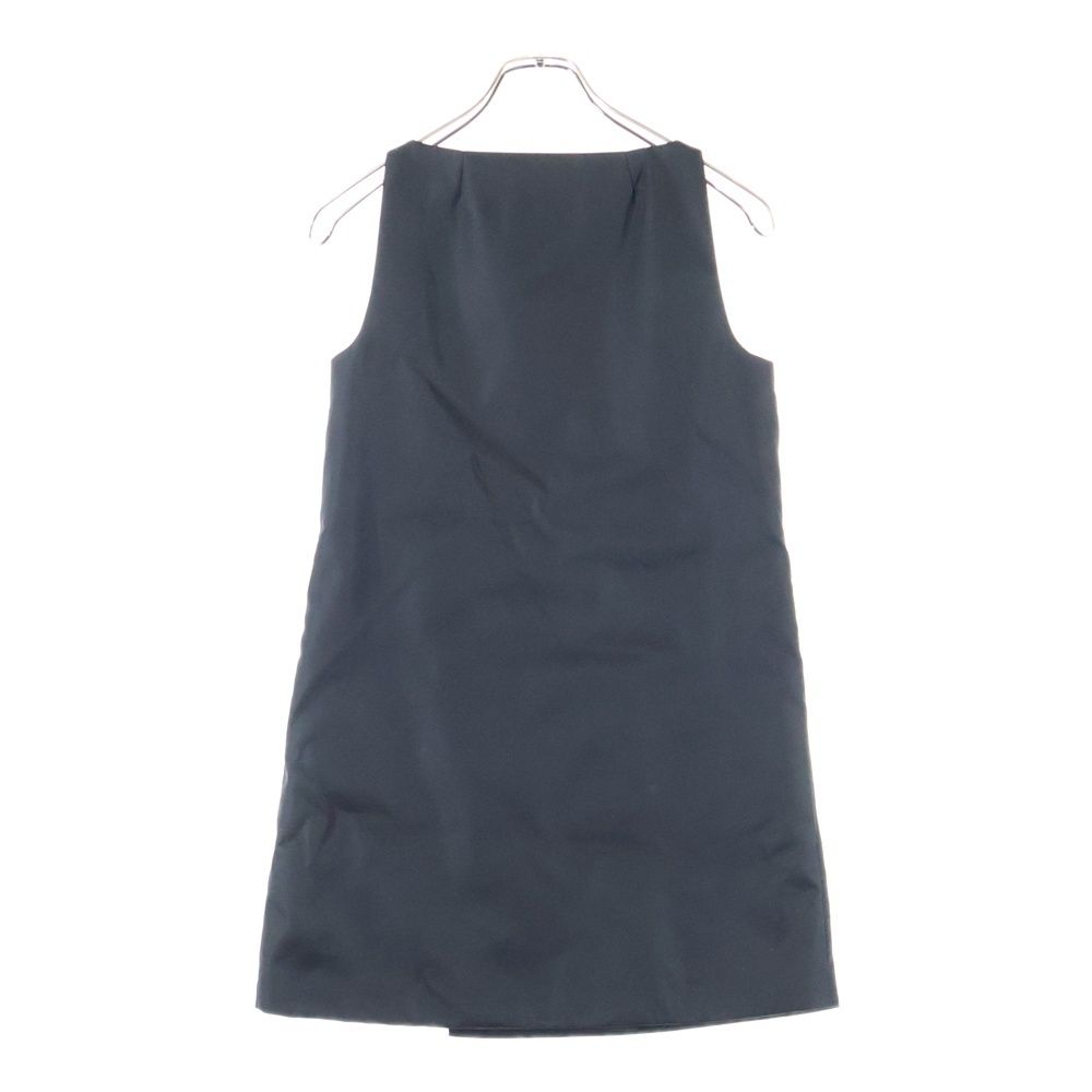 PRADA プラダ 24AW RE-NYLON 三角プレートリナイロンノースリーブワンピース レディース ブラック 230715 S000 1WQ8