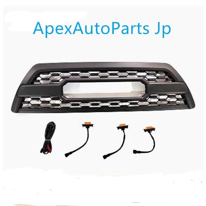 2006-2009年 トヨタ 4ランナー LED付きフロントグリル ハニカムフロント TRDスタイル グリル改造 パーツ