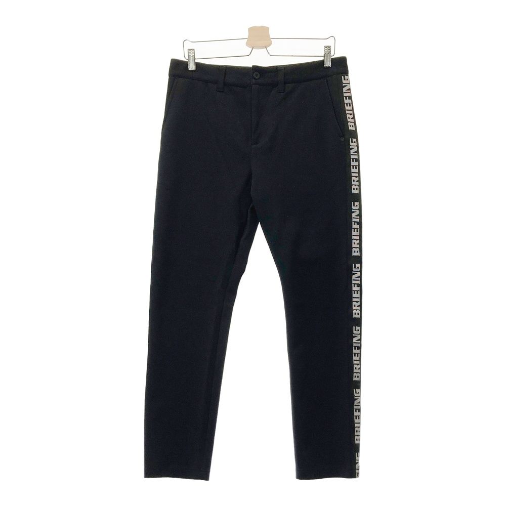 サイズ：L BRIEFING GOLF ブリーフィング BRG233M58 ストレッチパンツ サイドロゴ ブラック系 [240101509264] ゴルフウェア メンズ ストスト