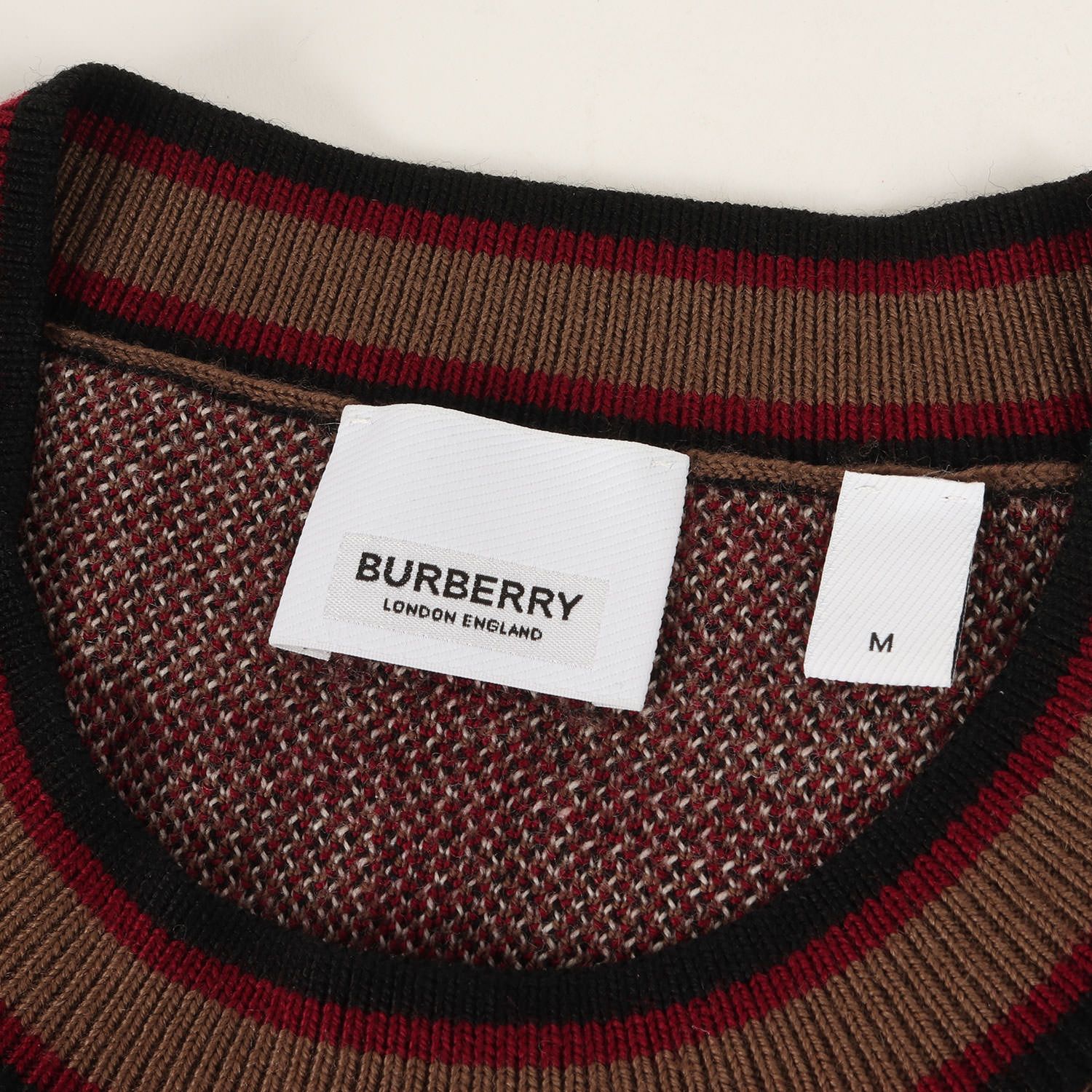 美品 BURBERRY バーバリー ニット サイズ:M 21AW ノバチェック