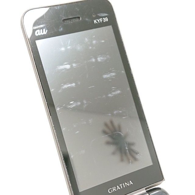 GRATINA カメラレスモデル KYF39 au スミ 送料無料 本体 c14592 - メルカリ