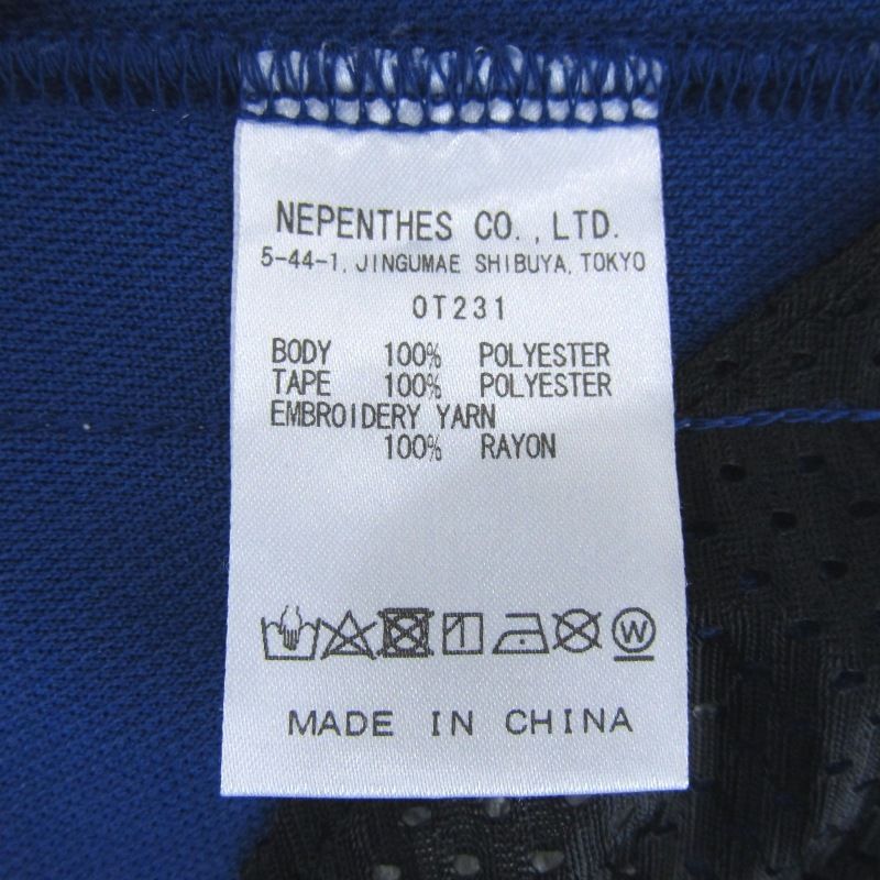 Needles ニードルズ Zipped Track Pant Poly Smooth OT231 ジップトラックパンツ ブルー XS 65008597