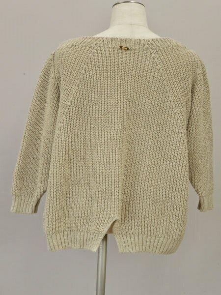 ドゥーズィエムクラス MUSE de Deuxieme Classe Lily Linen アゼプルオーバーニット ベージュ レディース j_p F-L7525 Lily Linen アゼプルオーバー（ニット／セーター）｜MUSE de Deuxieme