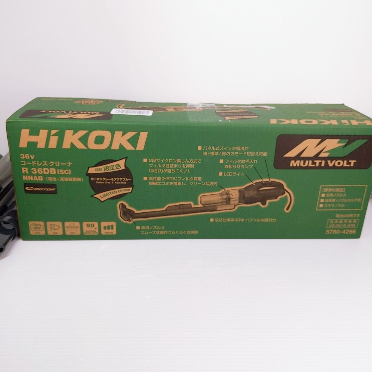 中古品】HiKOKI ハイコーキ 36Vコードレスクリーナー カーボングレー 
