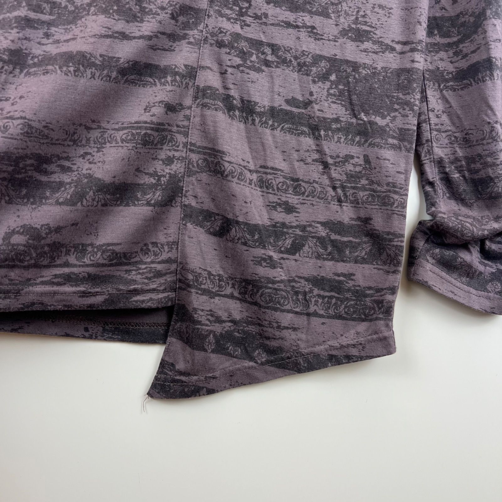 00s archive ドレープ カーディガン y2k grunge お兄系 MIDAS 00s archive y2k grunge pattern L/S Tee 2 ミダス