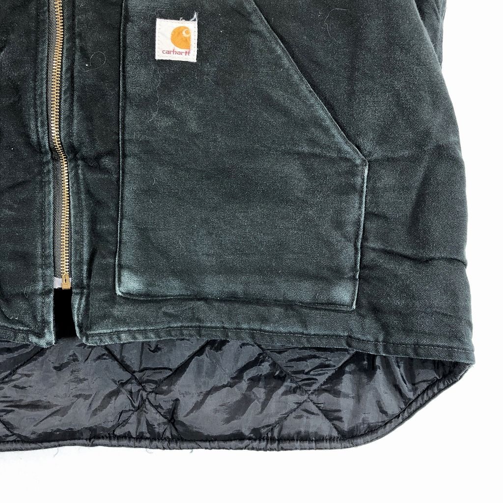 Carhartt カーハート ダックワークベスト 大きいサイズ 中綿 ブラック
