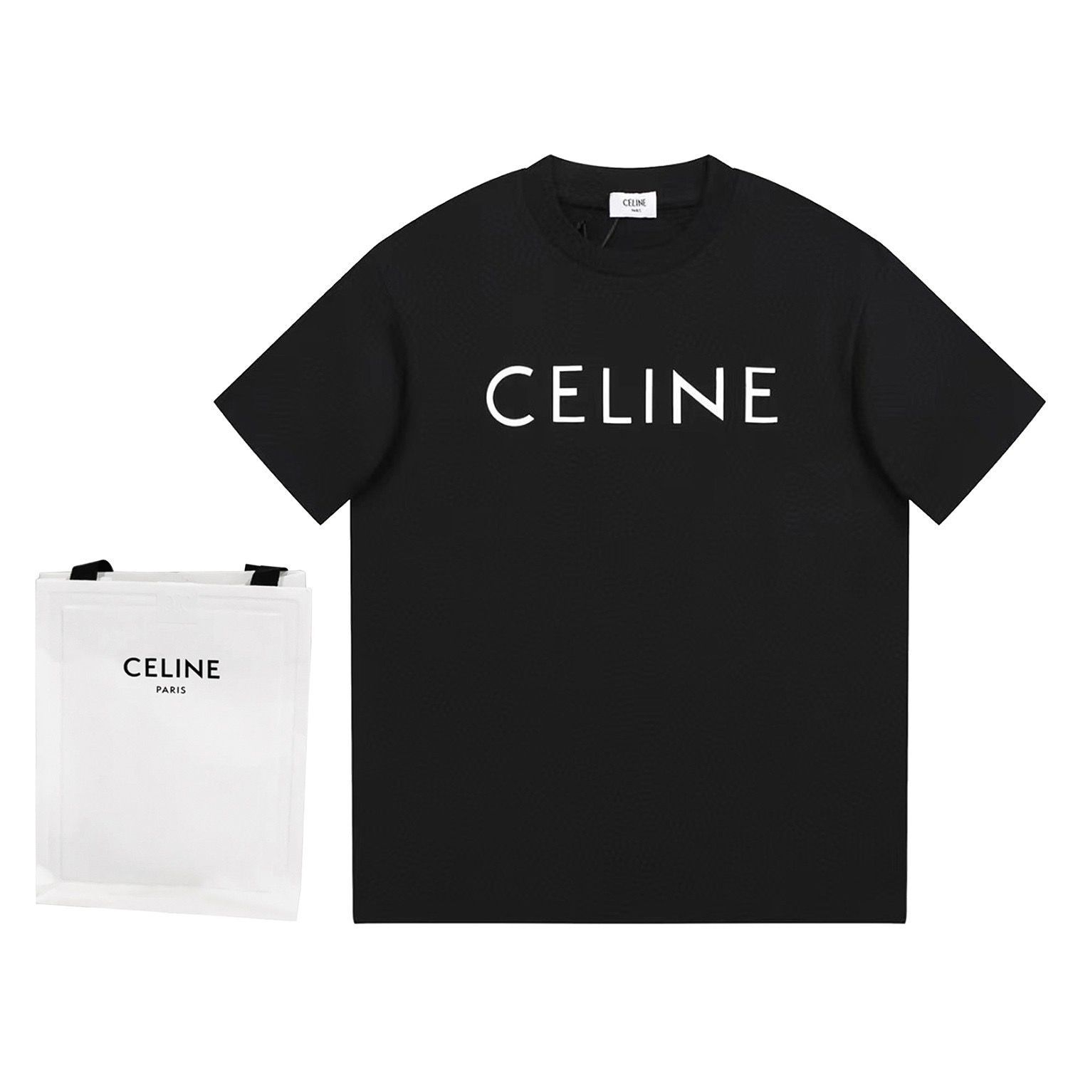 美品 CELINE ロゴTシャツ Mサイズ 男女兼用 - メルカリ