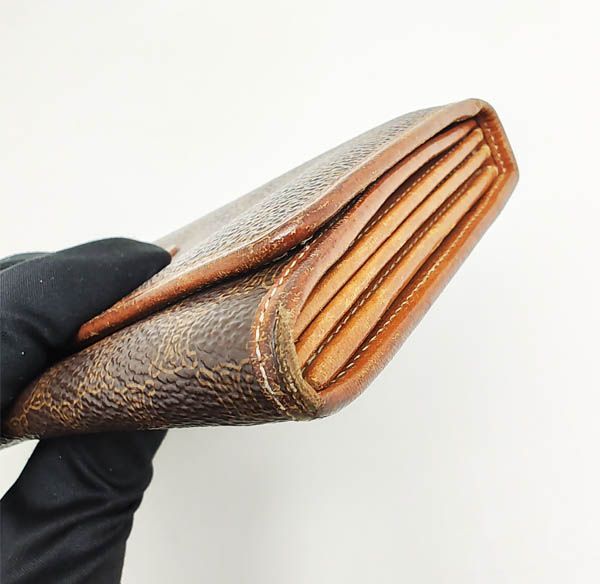 美品　セリーヌ　長財布　マカダム柄　ブラウン　レザー　スナップボタン 美品 セリーヌ 長財布 マカダム柄 ブラウン レザー スナップボタン