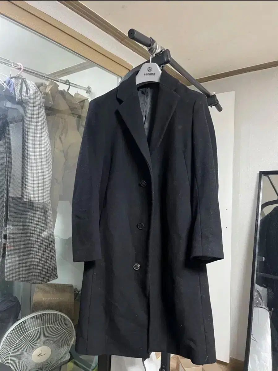 theory ウールコート ブラック 中古・古着通販】theory (セオリー