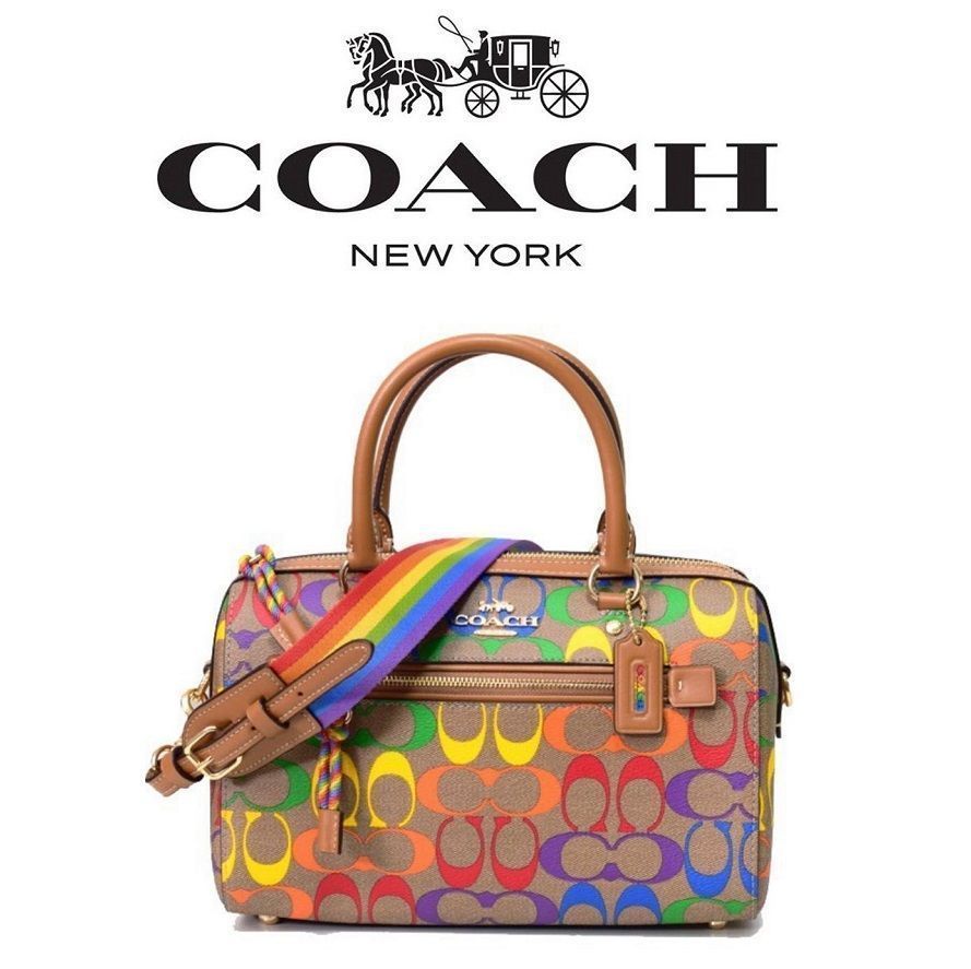 コーチバッグ＞COACH/コーチバッグ ハンドバッグ C4396 レインボー ショルダーバッグ ボストンバッグ 手提げバッグ レディース  クロスボディー 斜めがけバッグ アウトレット品 紙袋付属 新品未使用 - メルカリ