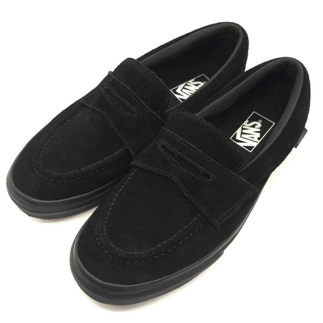 29cm VANS 黒 スエード ローファータイプ
