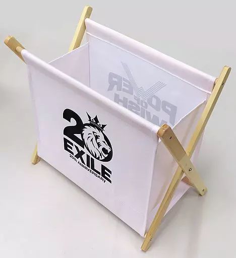 中古】雑貨 EXILE/ホワイト マガジンラック 「EXILE 20th ANNIVERSARY