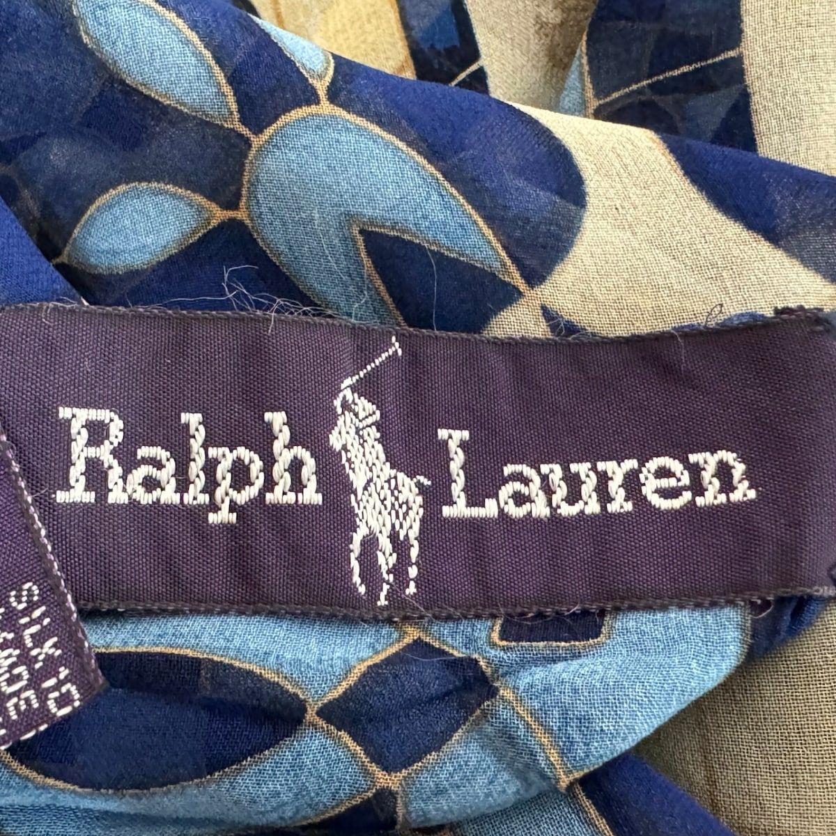 RalphLauren(ラルフローレン) スカーフ美品  - アイボリー×ブルー×マルチ ビーチ/プール