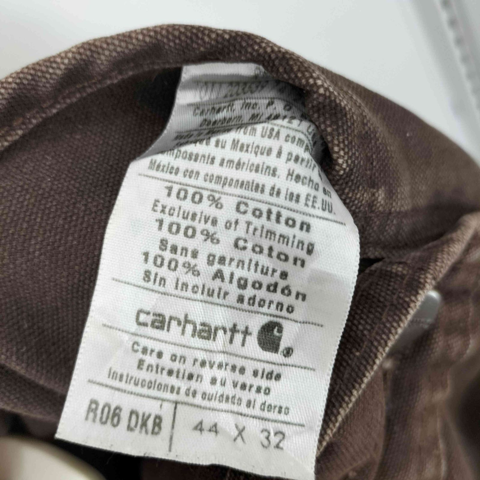 カーハート Carhartt メキシコ製 ダック地 コットン ダブルニー