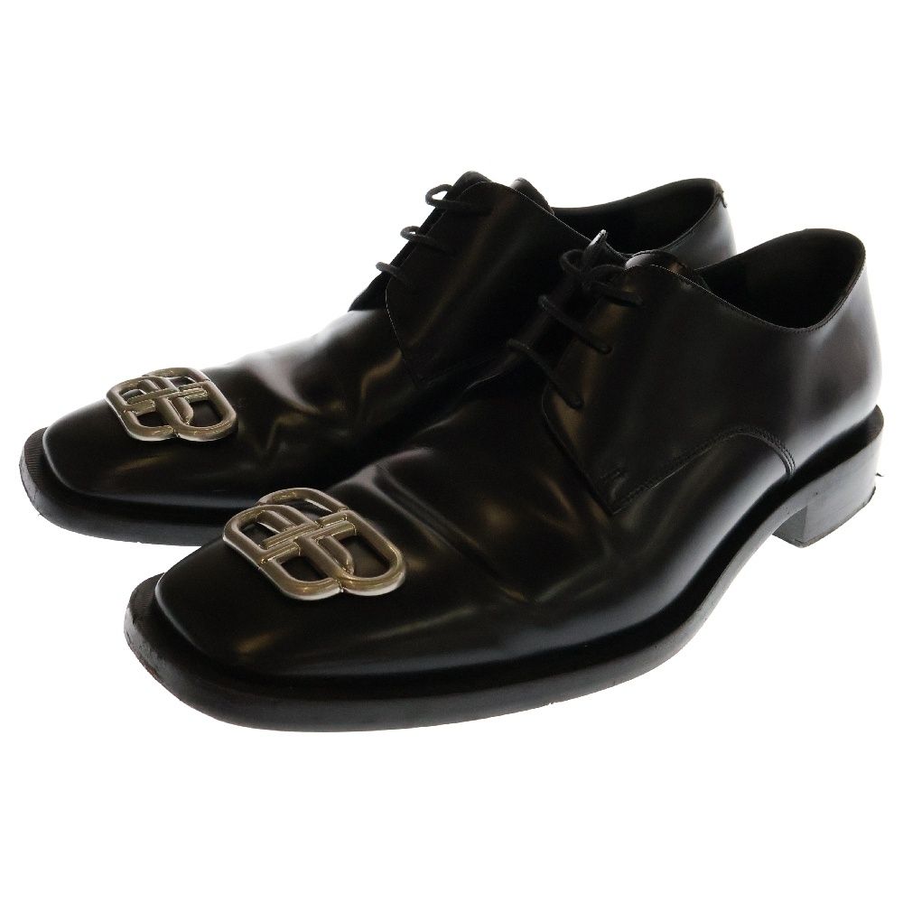BALENCIAGA BBロゴプレート ダービーシューズ BALENCIAGA BB ロゴプレート ダービーシューズ 革靴 - メルカリ