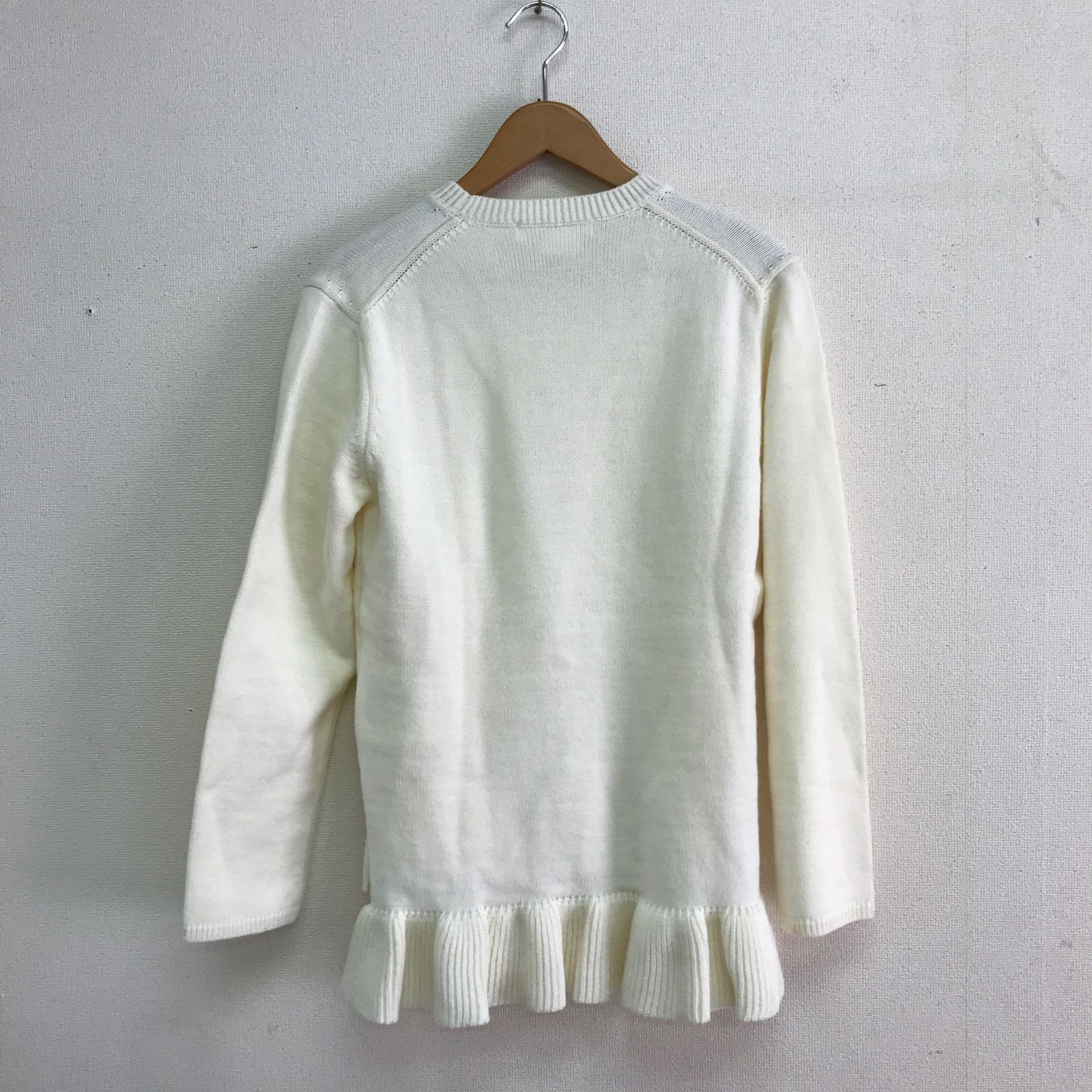 コムデギャルソン コムコム ペプラムニット RJ-N 504 S ホワイト 22年製 Y 0428