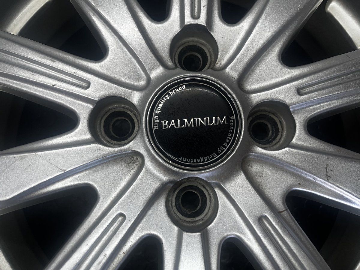 BS BRIDGESTONE BALMINUM バルミナ 社外ホイール 15インチ 4本 4.5J4HPCD100 48 ワゴンR タント スペーシア ムーヴ等 SHH017 FFCRYSTALESIA_COM