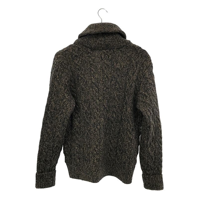 美品】 RRL / ダブルアールエル | ウール混 ケーブル編み ショール 