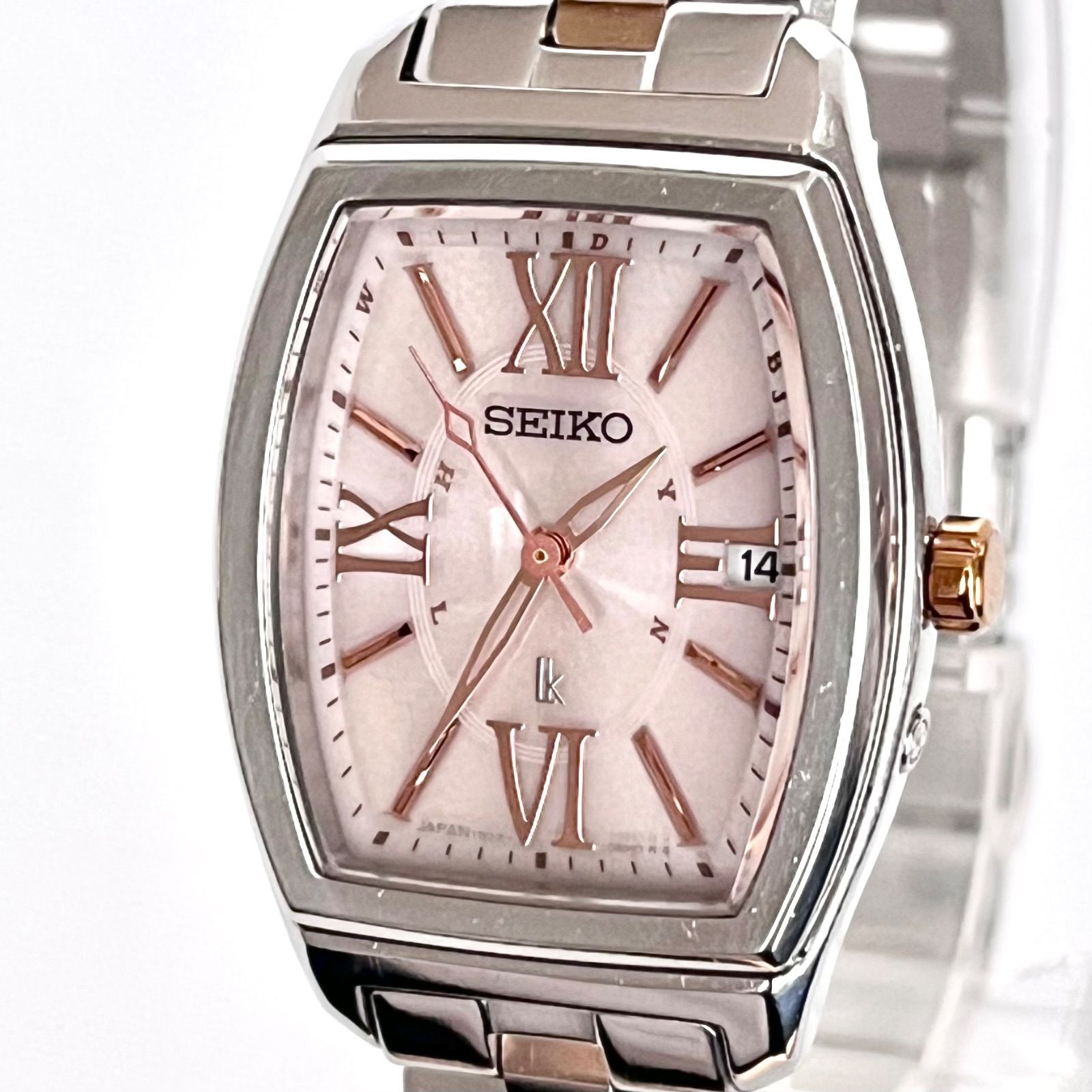女性のお仕事時計に！ セイコー ソーラー 腕時計 SEIKO 時計 ルキア LUKIA 女性 レディース 小さめ 華奢 シルバー 金属ベルト  メタルベルト