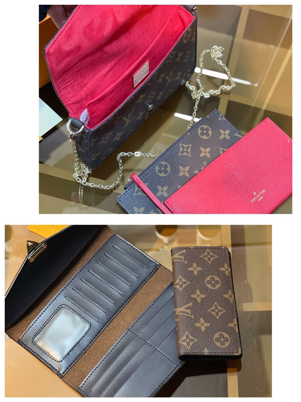 超美品 LOUIS VUITTON ルイヴィトン ショルダーバッグ ハンドバッグ  財布  3点セット