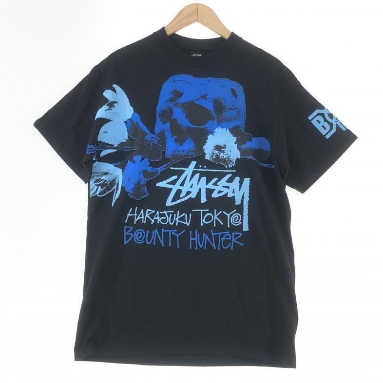 中古】STUSSY × BOUNTY HUNTER Tシャツ M ブラック ステューシー 