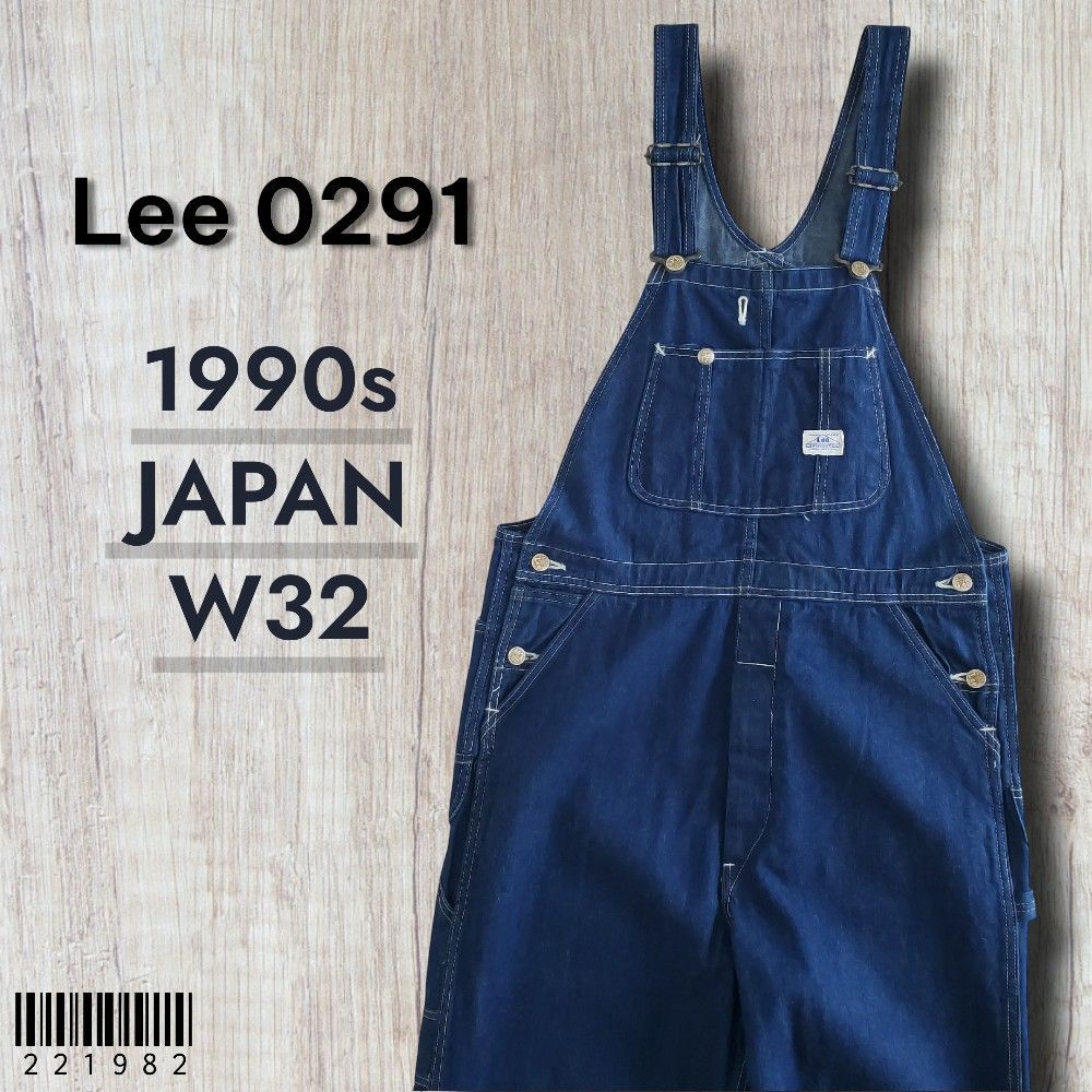 Leeリー 1940s 復刻 日本製 ハウスマークタグ 0291 デニム オーバーオール W32 L33 濃紺 大戦 ペインターパンツ ヴィンテージ