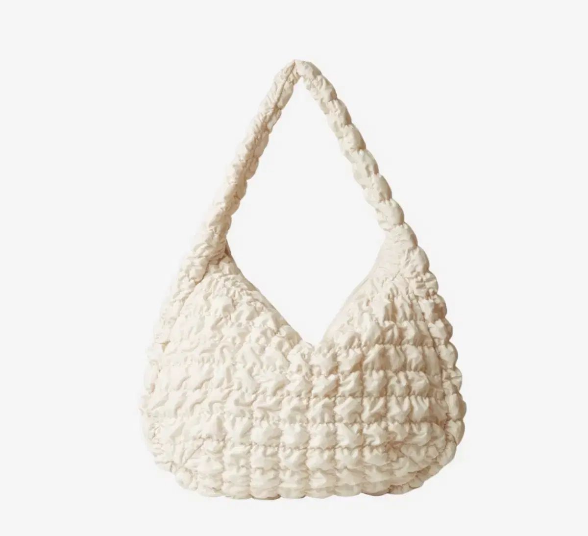 COS オーバーサイズ キルトショルダーバッグ RECYCLED POLYESTER QUILTED OVERSIZED SHOULDER BAG オーバー
