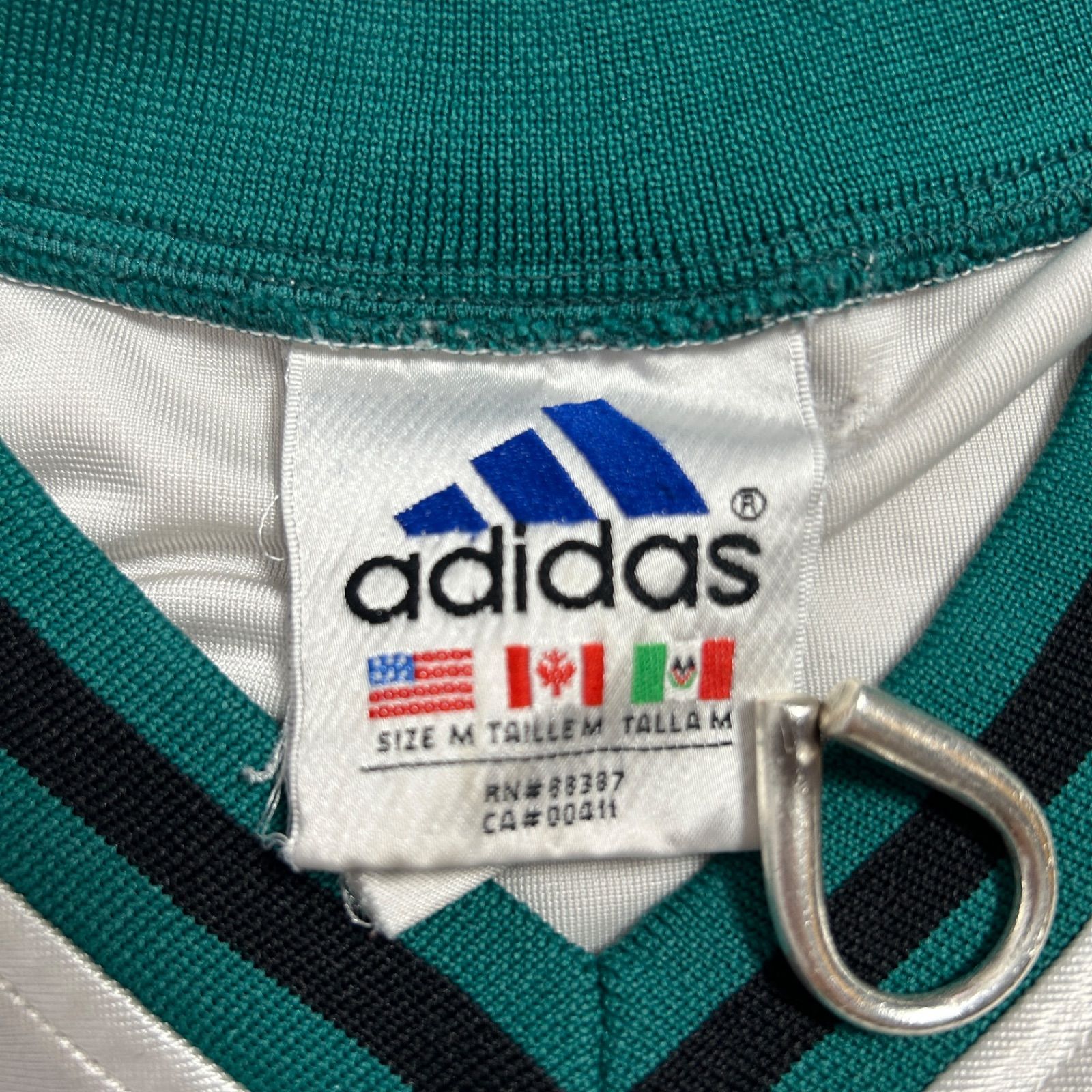 90s adidas 万国旗タグ パフォーマンスロゴ ゲームシャツ アディダス 90s adidas 万国旗タグ パフォーマンスロゴ ゲームシャツ