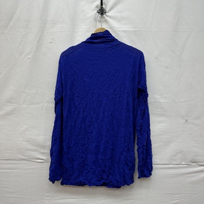 希少 me ISSEY MIYAKE シワ加工 タートルネック カットソー 紫