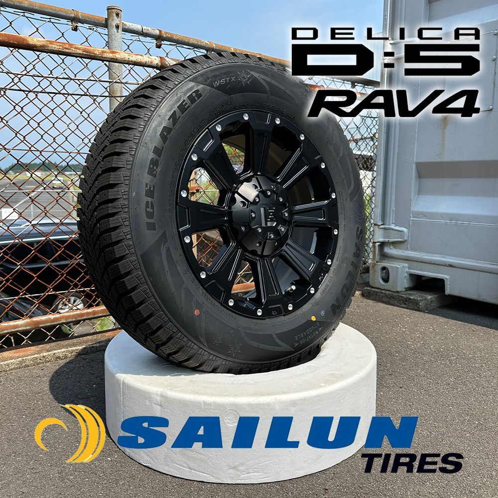デリカD5 RAV4などに225/70-16スタッドレスホイールセット  