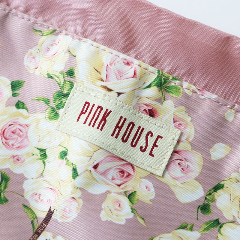 美品 ピンクハウス PINK HOUSE フェアリーローズ柄エコバッグ