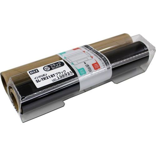 まとめ買い マックス ビーポップ CPM-200 詰め替え用プロセス 印刷インクリボン 黒 SL-TR218Tブラック ×3セット