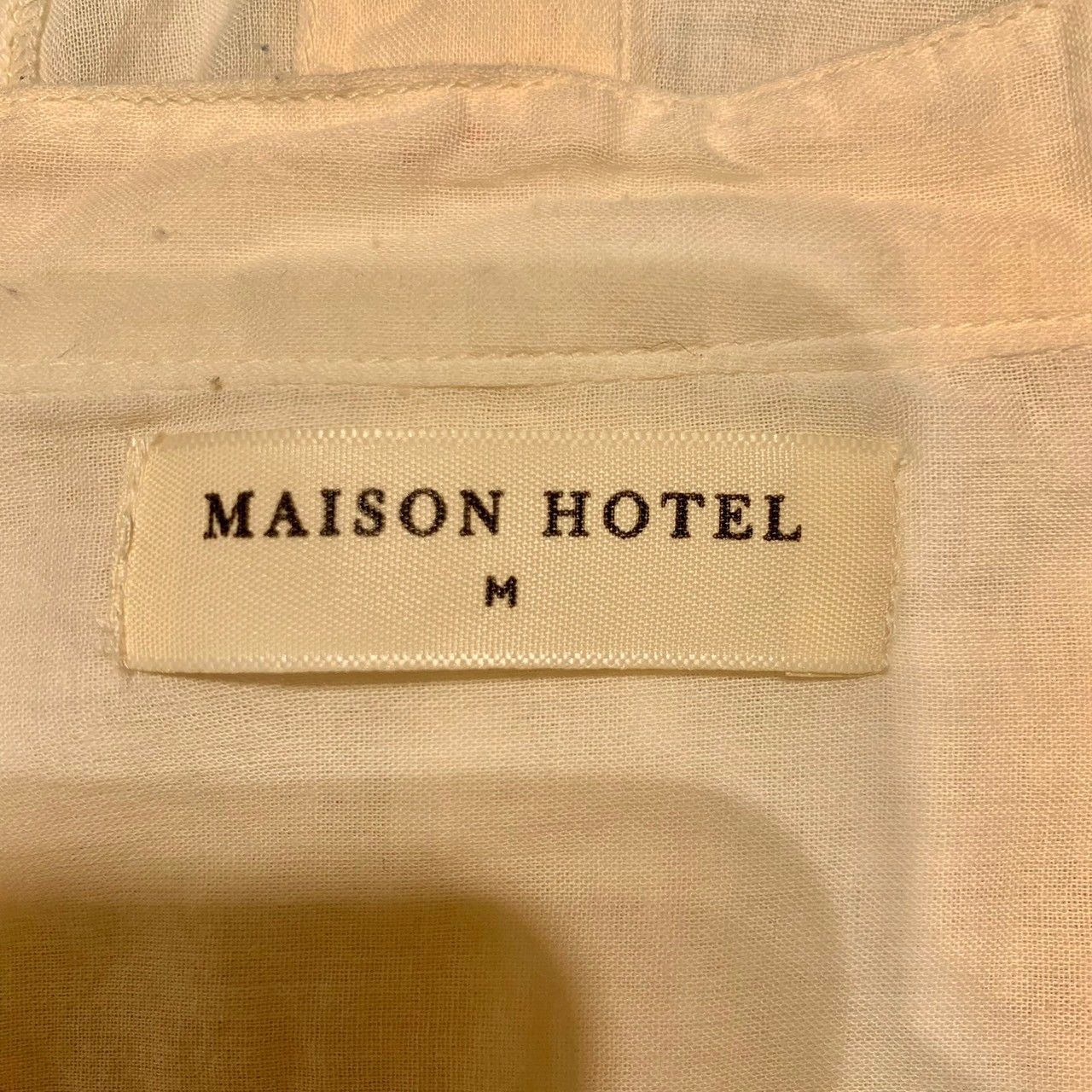 メゾンホテル☆ピンタックブラウス MAISON HOTEL (メゾンホテル) PINTUCK OPEN BLOUSE