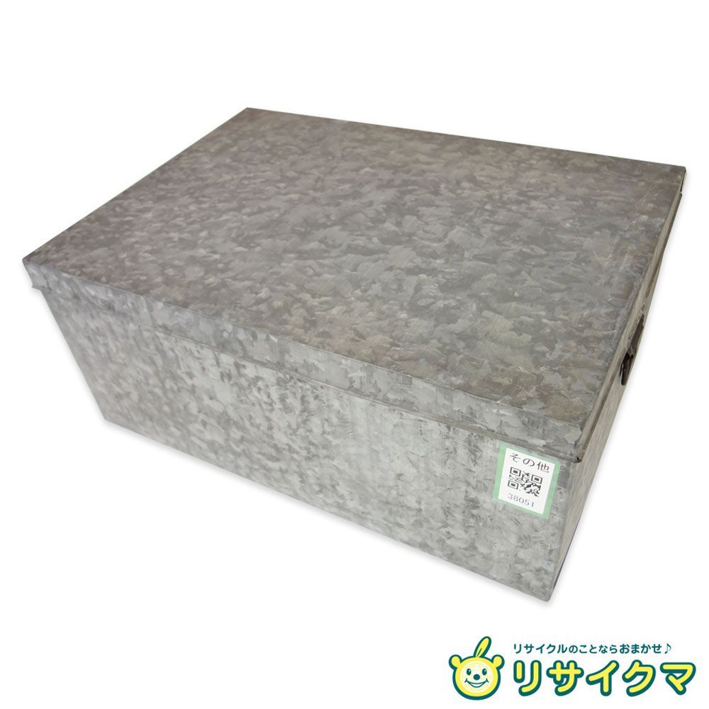 K ブリキ トタン 缶 収納 箱 衣装ケース ボックス ストッカー 38051