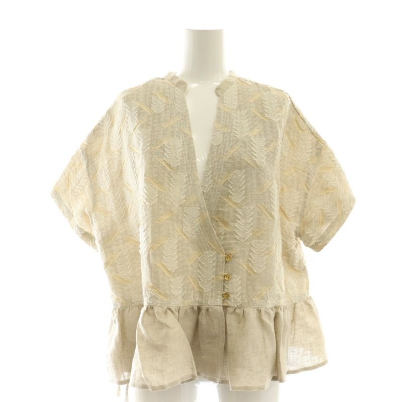 ユルタオ YURTAO forestカットJQカシュクールブラウス ラメ ユルタオ YURTAO forestカットJQカシュクールブラウス ラメ